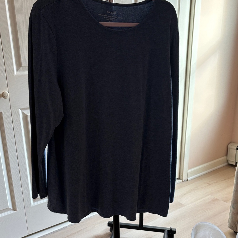 J. Jill Black Long Sleeve Tunic